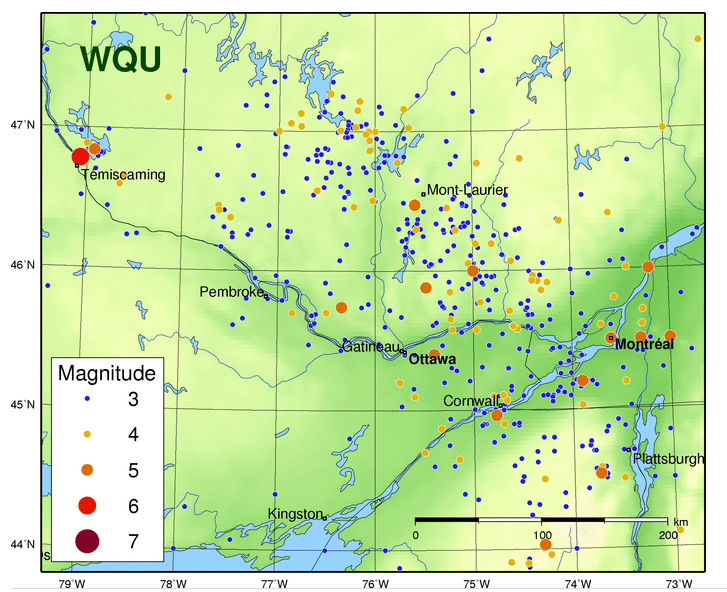 Earthquakes, Natural Resources Canada