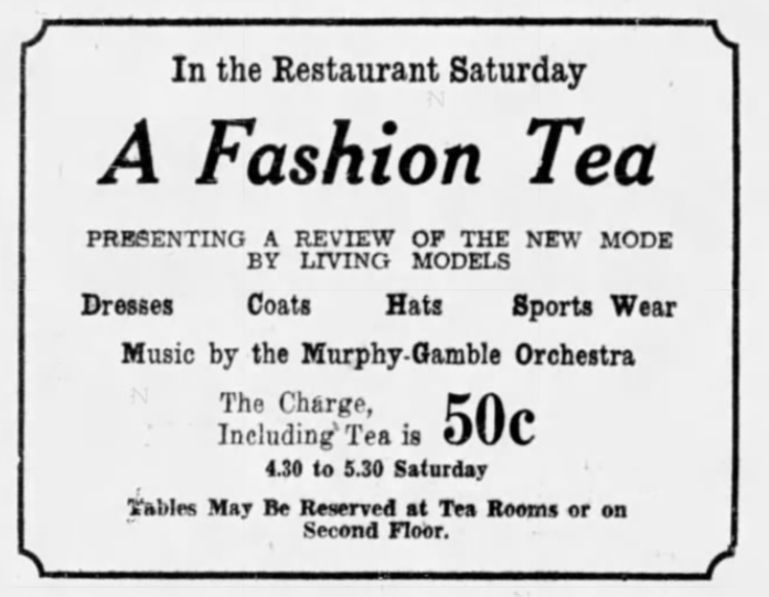 Murphy-Gamble tea 23 Sept 1927 OC